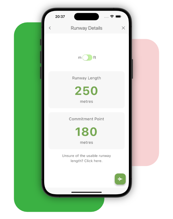 Commitment Point Runway & Commitment Point Input Screen